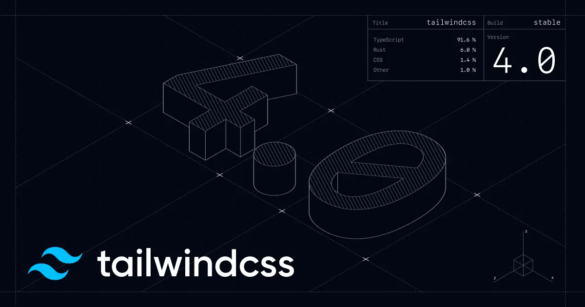Tailwind CSS V4 got simpler,lighter and faster.